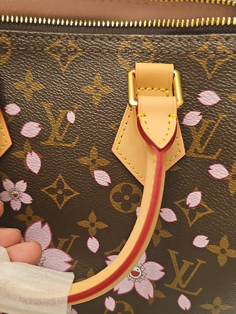 BEAUTIFUL LV x Takashi Murakami Speedy Bandoulière 25 Cherry Blossom Bag - Picture 15 of 16